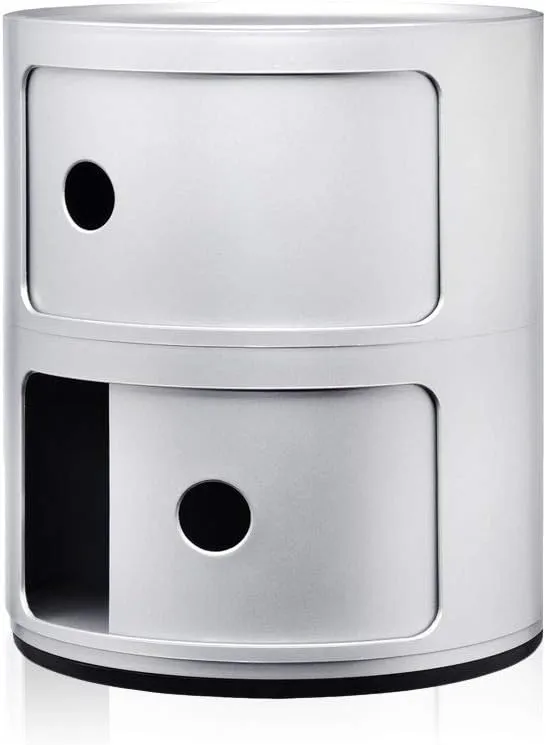 Kartell Componibili Drawers by Anna Castelli Ferrieri, Pack of 1, Opaque Silver