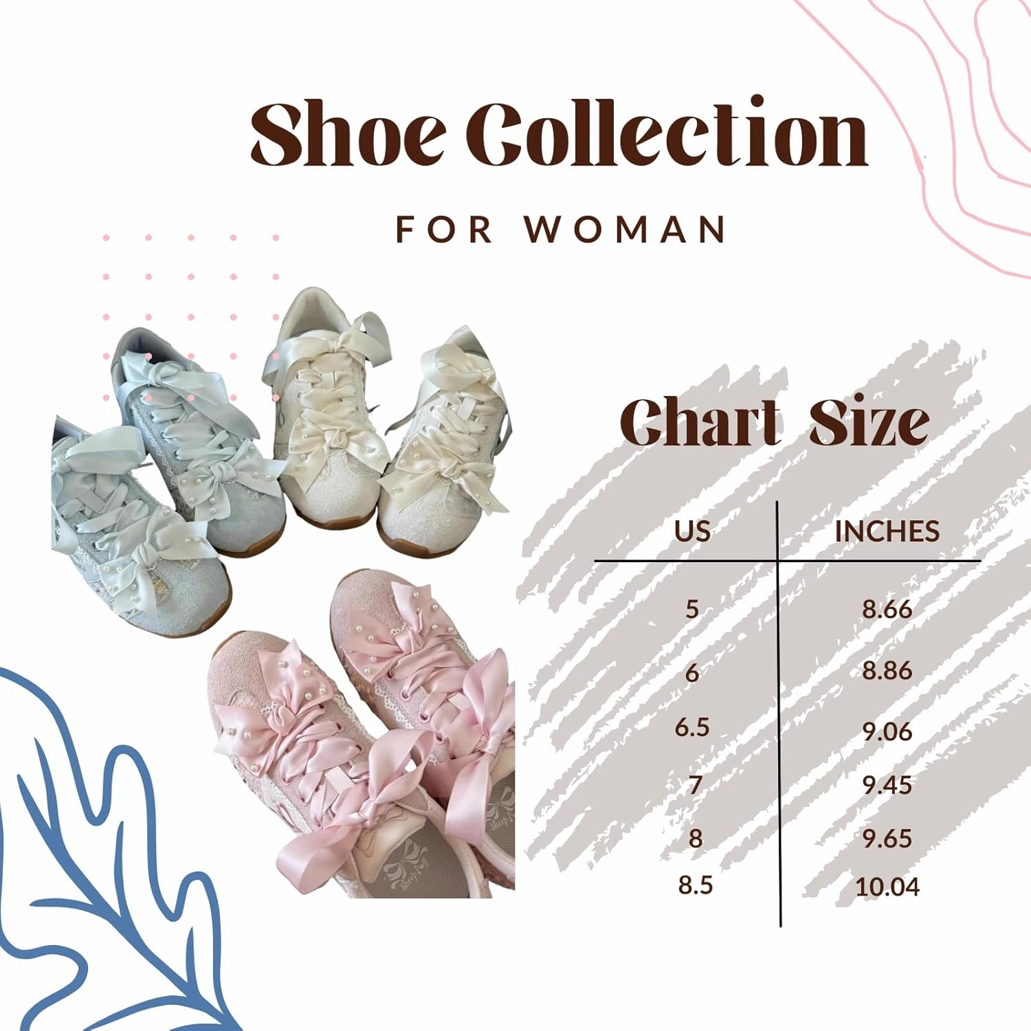 Kawaii Platform Shoes – Chunky Sneakers for Women, Aesthetic Ballet-Inspired Shoes with Bow & Pearls, Cute Fashion Backpack-Inspired Trainers