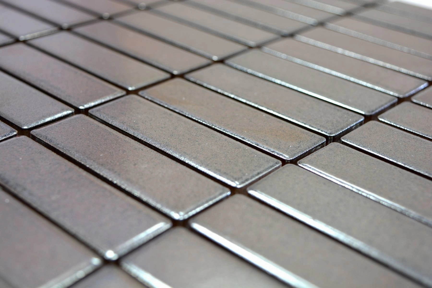 Kit Kat  |  Silver Metallic Mosaic Tile