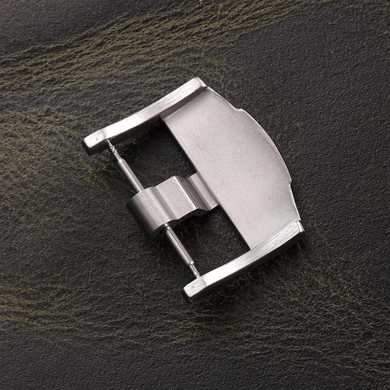 KLVN Merjust 24mm Silver Black Rose Gold Brushed Matte Stainless Steel Pin Buckle Clasp For Ap Royal Oak Watch With Word