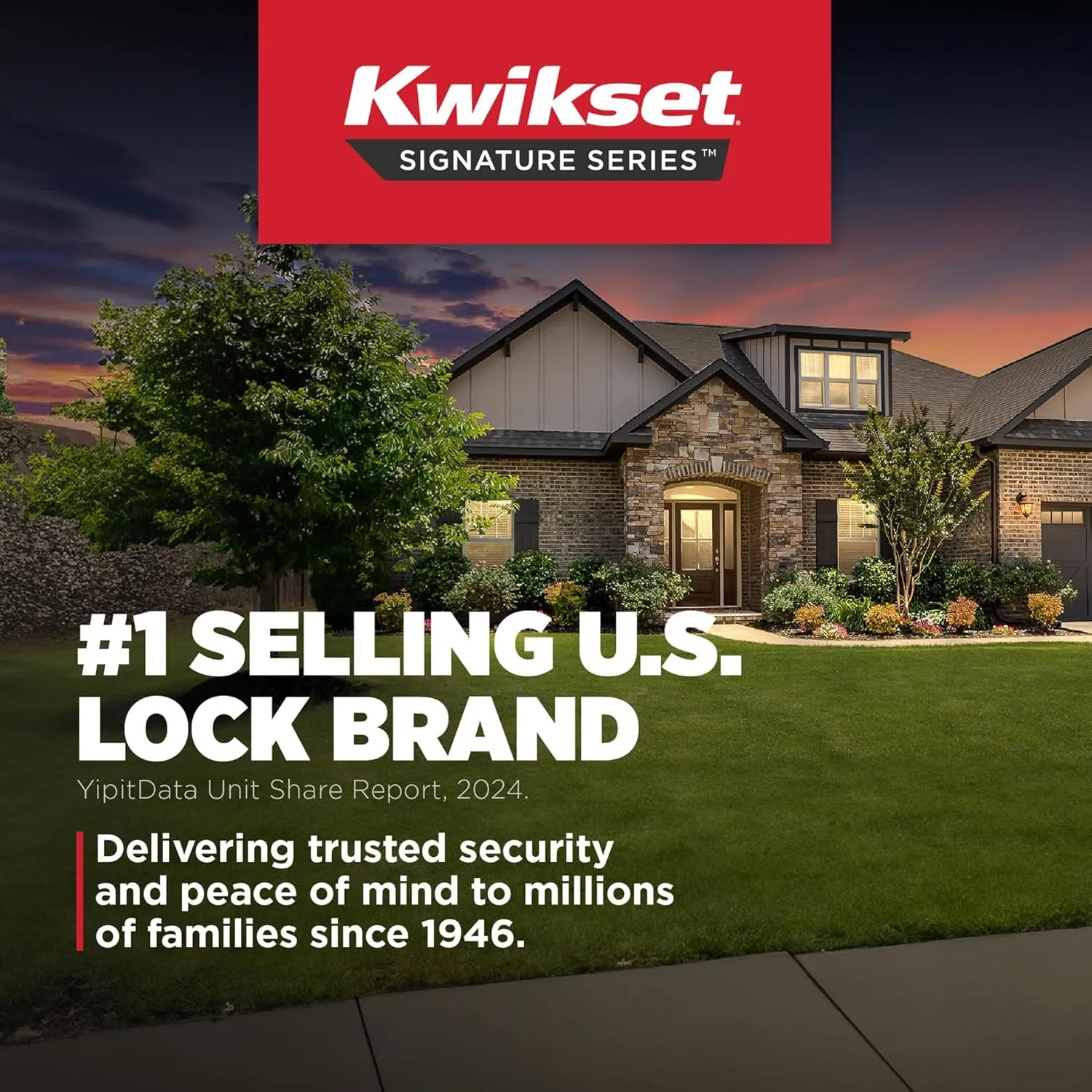 Kwikset Pismo Interior Privacy Door Knob with Lock, Door Handle For Bathroom and Bedroom, Matte Black Keyless Turn Lock Doorknob, with Microban Protection, Square Rose