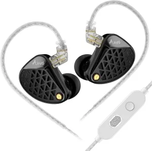KZ AM16 in Ear Monitor Headphones 16BA Drivers HiFi IEM Earphones High Clarity Gaming Earbuds Clarity in All Frequency Stereo Sound Comfortable Headphones for Musicians (Deep Base, Mic)