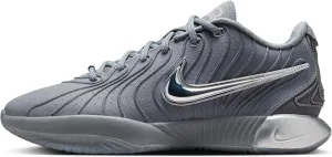 LeBron XXI Basketball Shoes in Cool Grey/Iron Grey & Metallic Silver, Size 11.5