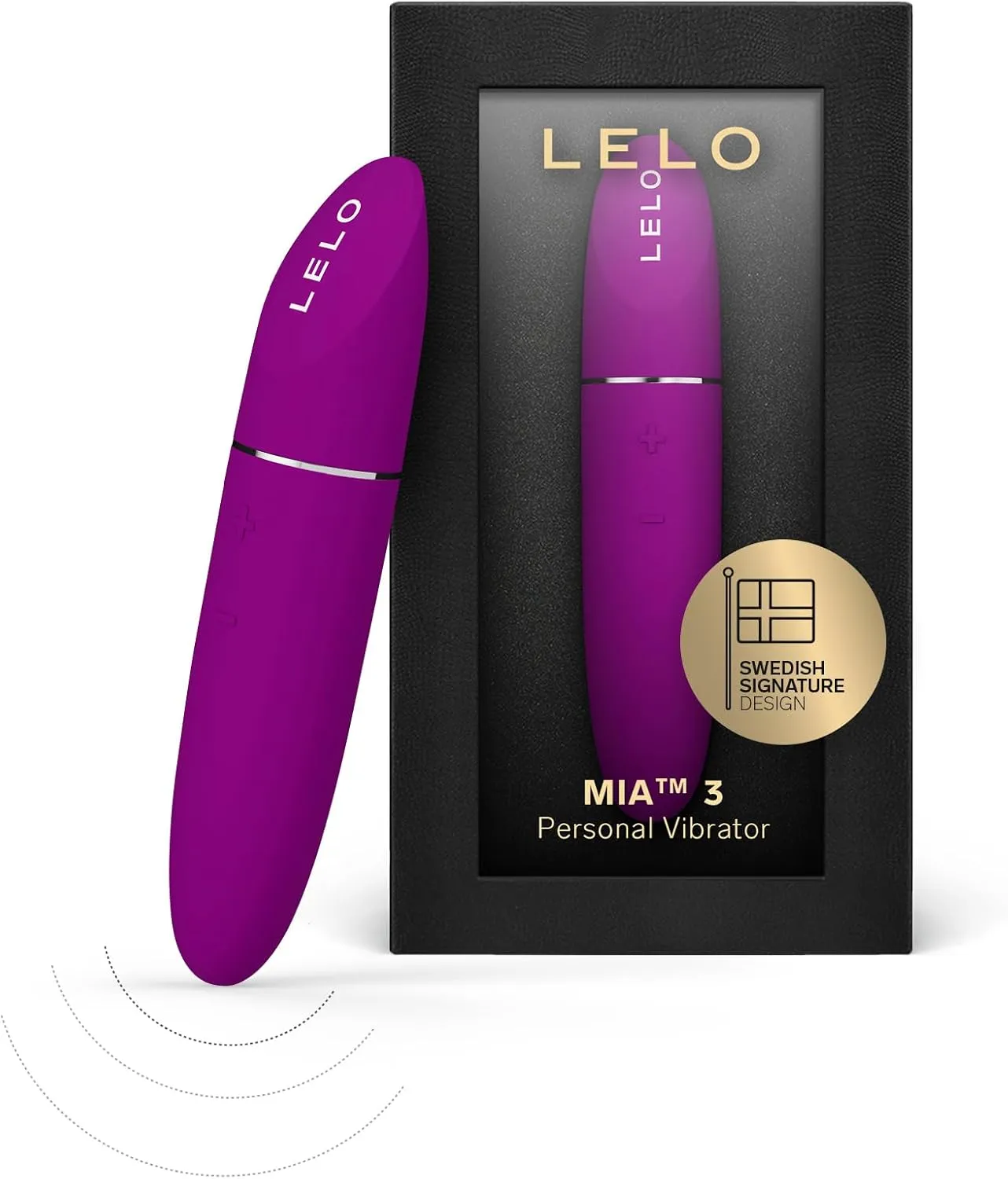 LELO MIA 3 Female Personal Massager, Mini Vibrator Quiet with 8 Pleasure Settings and an Updated Petite Design, Discreet Vibrator Small, (Deep Rose)