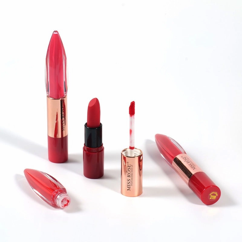 Lipstick Dual-Ended & Gloss Sleek and smooth Lip Missrose Money-saving Matte