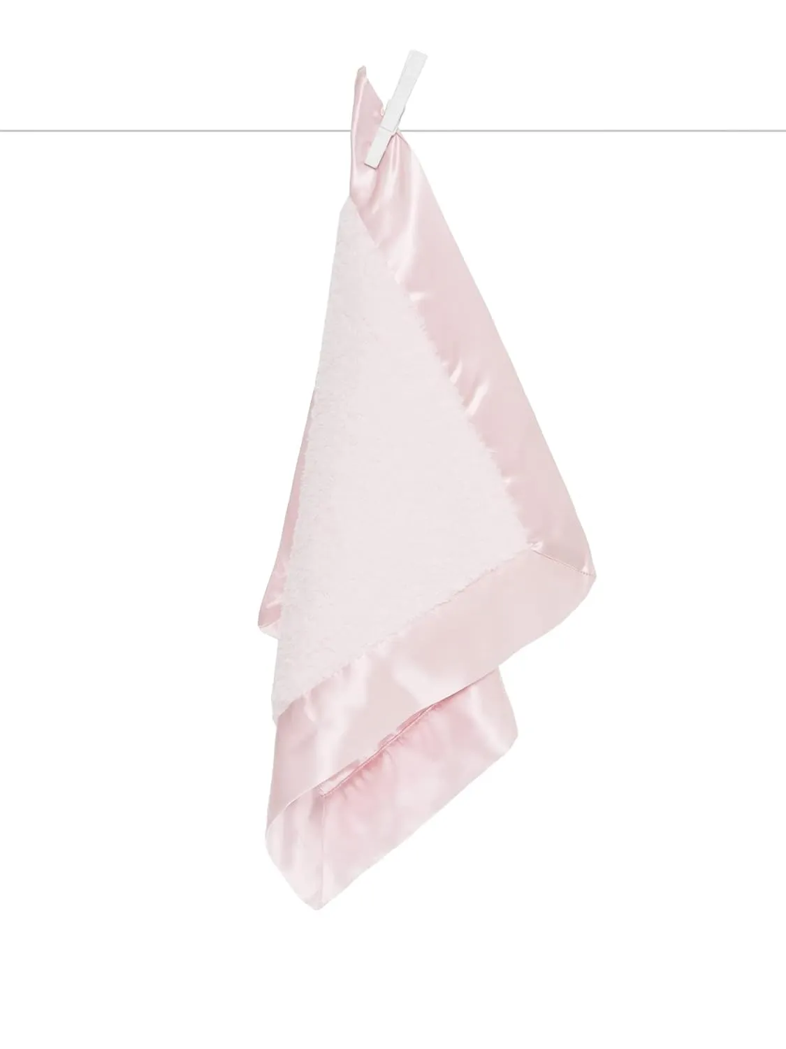 Little Giraffe Chenille Satin Blanky 17" x 17", Pink