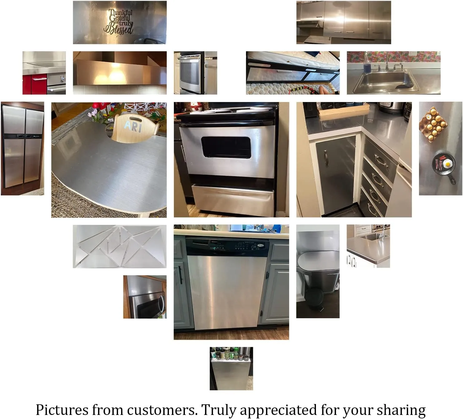Livelynine 15.8x394 Heat Resistant Contact Paper for Countertops Waterproof Metallic Wallpaper Peel and Stick Counter Top Covers for Kitchen Appliances Dishwasher Refrigerator Freezer Dryer Wrap