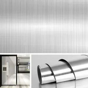 Livelynine 15.8x394 Heat Resistant Contact Paper for Countertops Waterproof Metallic Wallpaper Peel and Stick Counter Top Covers for Kitchen Appliances Dishwasher Refrigerator Freezer Dryer Wrap