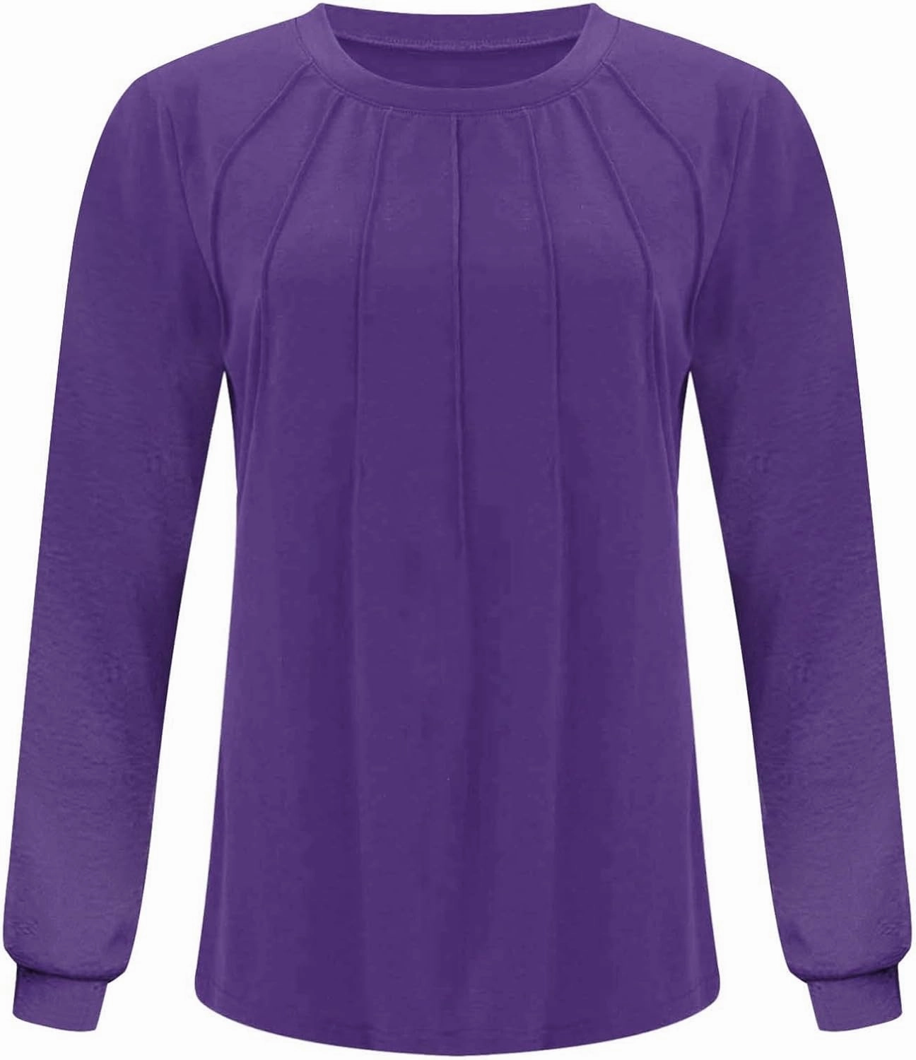 Long Sleeve Shirts for Women Tunic Tops for Women Loose Fit Dressy Crew Neck Pullover Basic Y2K Blouse