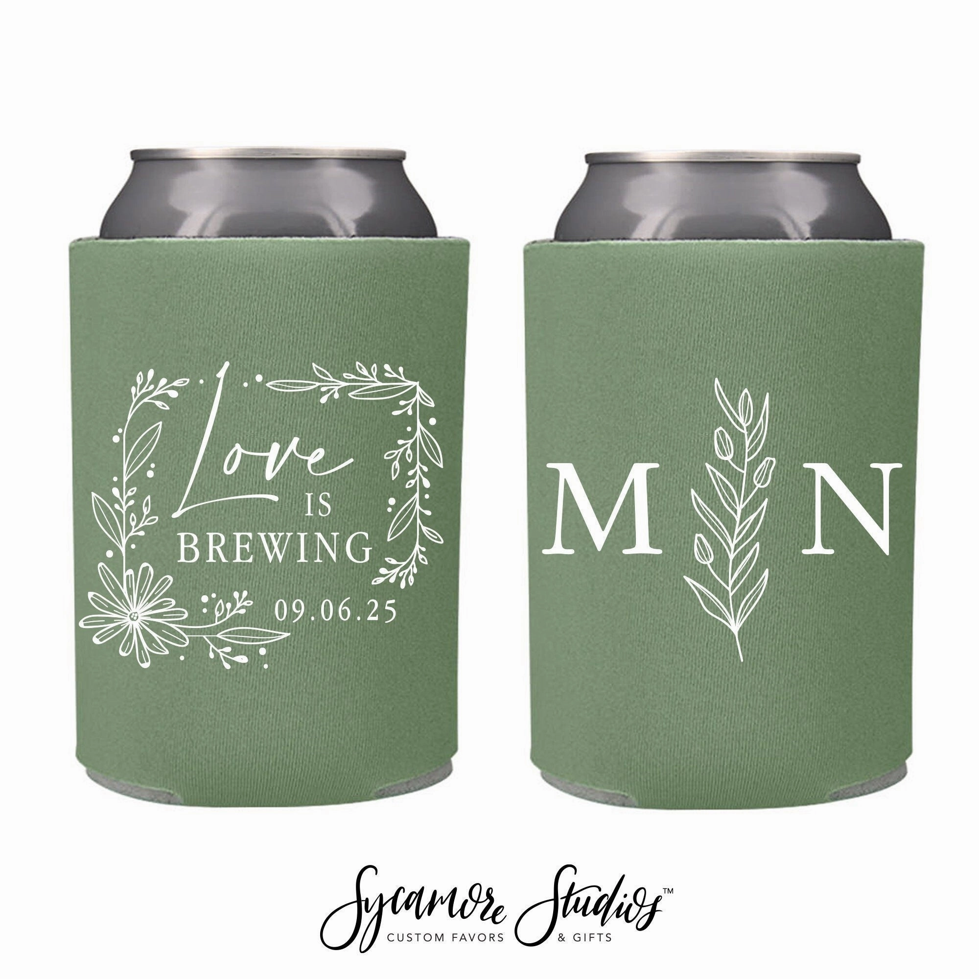 Love is Brewing - Wedding Can Cooler #62R