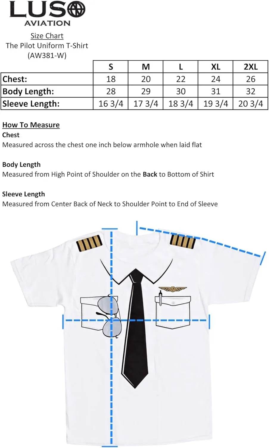 Luso Aviation The Pilot Uniform T-Shirt