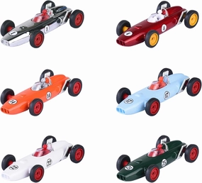 Majorette - First Ever 60 Years Metal Miniature Car with Driver Figure and Rubber Tyres, Car in 6 Colours (Random), 7.5 cm, Toy Car with Retro Collection Box