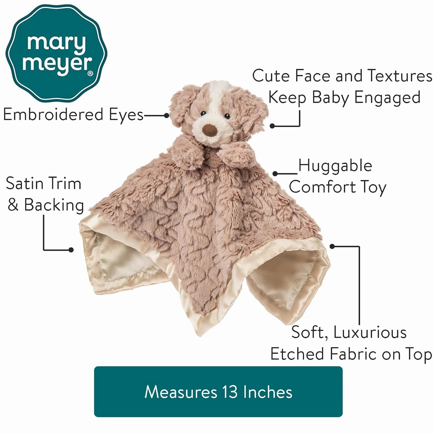 Mary Meyer Putty Nursery Character Blanket, Hound Dog, 1 Pack