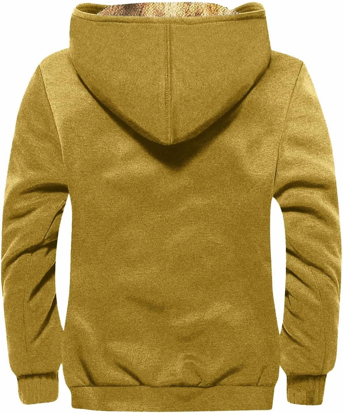 Men's Western Vintage Print Sherpa Fleece Lined Jackets Parka Warm Tactical Jackets Windbreaker Varsity Coat Hooded