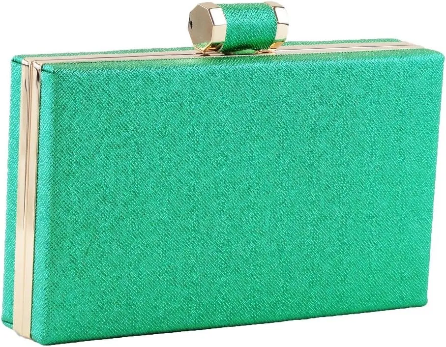 Metallic Light Gold Frame Minaudiere Clutch Evening Bag