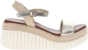 MIA Womens Yanis Metallic Platform Casual Sandals Casual High Heel 3" & Up - Gold