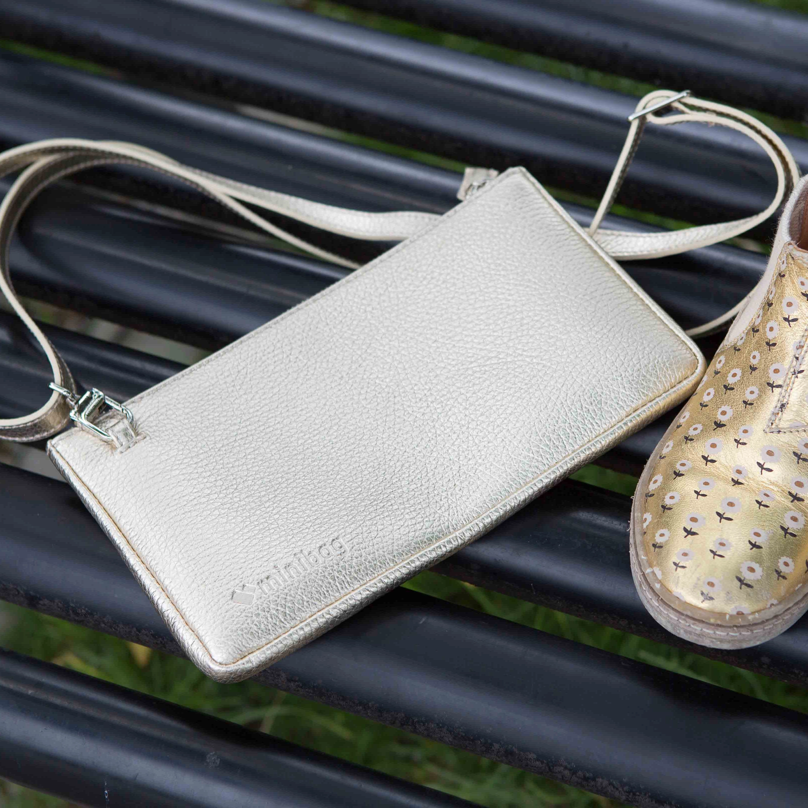 minibag metallic gold