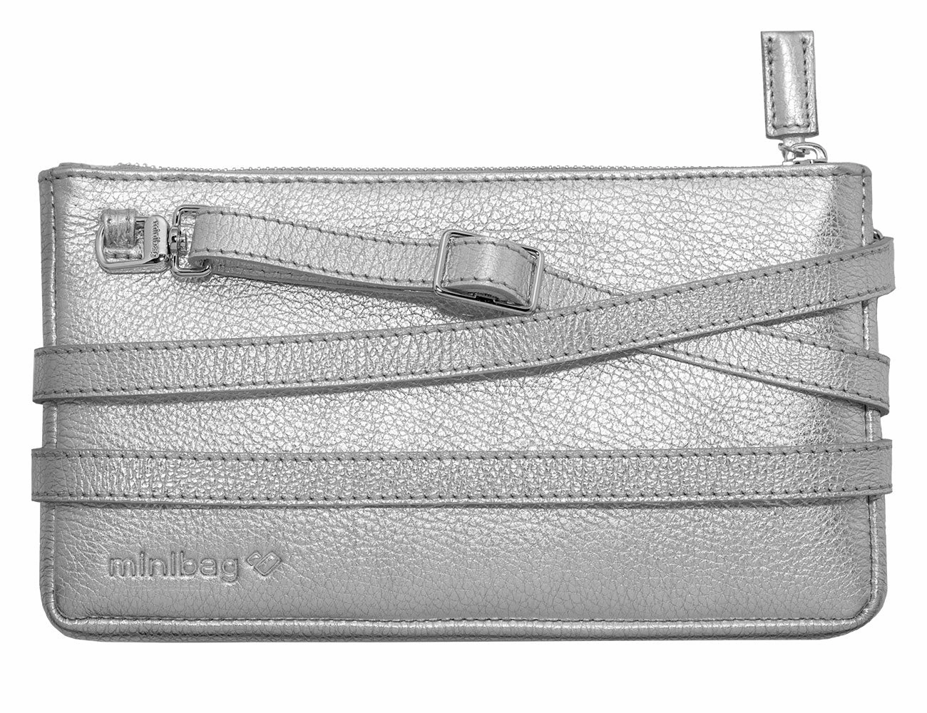 minibag metallic silver