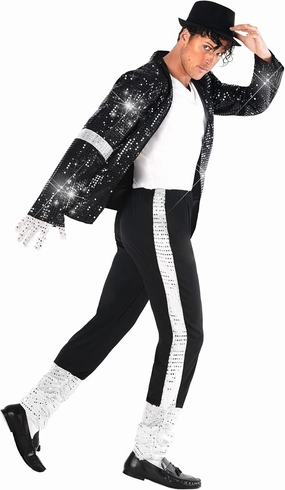 Morph Popstar Costume 80s Men’s Costume 90s Retro Outfit Halloween Dress Up Party Wear