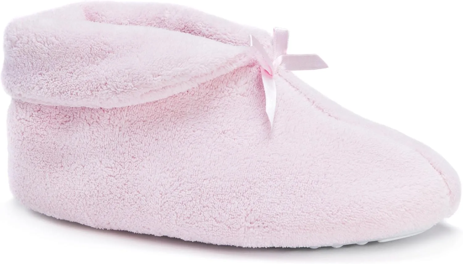 MUK LUKS Women's Micro Chenille Boot with Satin Bow Slipper