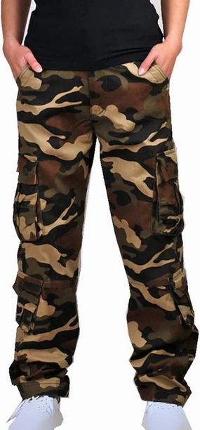 Muscularfit Camo Cargo Pants for Men 2023 Big and Tall Multi Pockets Loose Straight Sweatpants Outdoor Fashion Athletic Pants