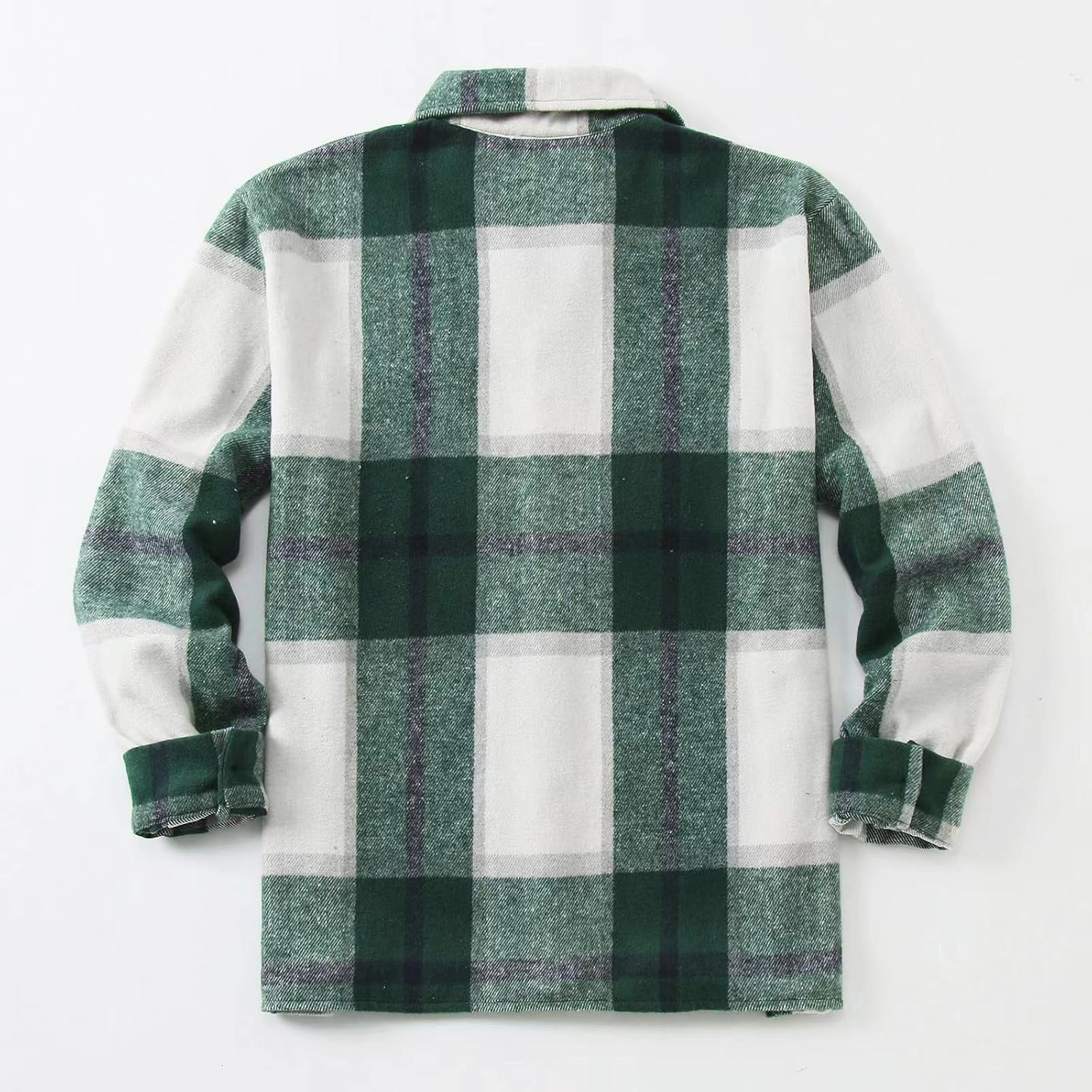 Muscularfit Plaid Flannel Shirt for Men Causal Stylish Long Sleeve Shirt Jacket With Not Hood Lightweight Work Cardigan Shirt