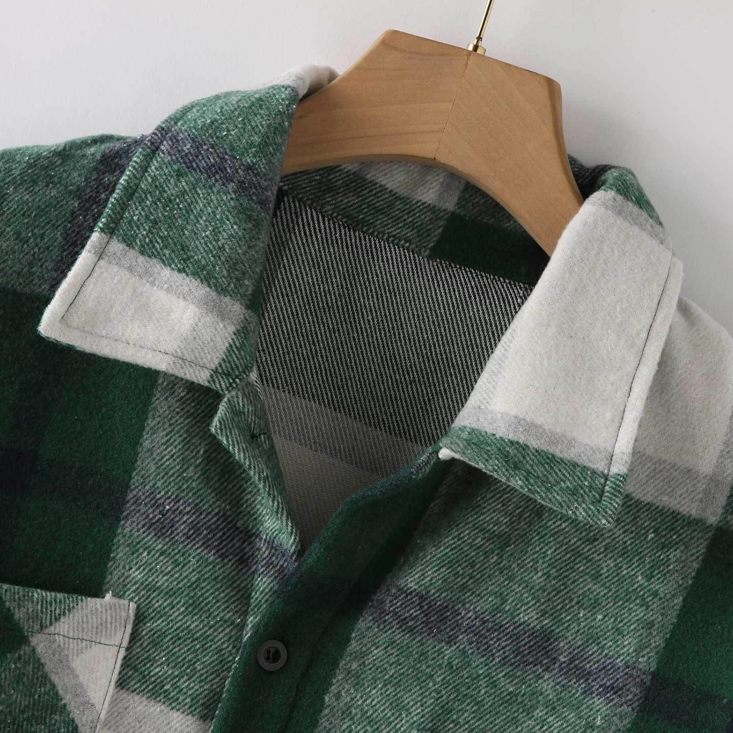Muscularfit Plaid Flannel Shirt for Men Causal Stylish Long Sleeve Shirt Jacket With Not Hood Lightweight Work Cardigan Shirt