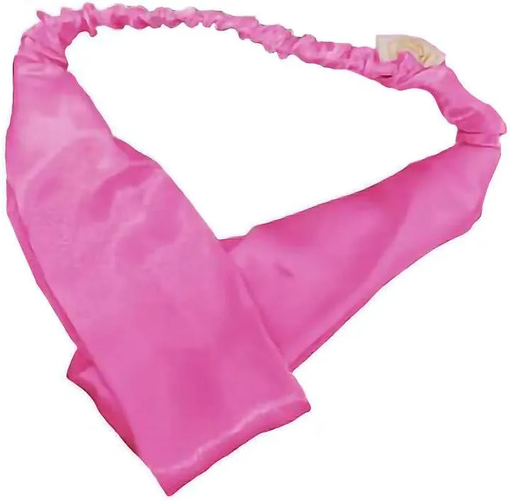 Natural hair essentials, reversible and adjustable Satin bonnet. satin pillowcases, satin Scrunchies and headband set of 8 pieces (Dark pink)