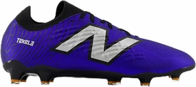 New Balance Unisex Tekela Magia Low Laced Fg V4  Soccer Shoe, Infinity Blue/Metallic Silver/Black, 7.5 Wide US Men
