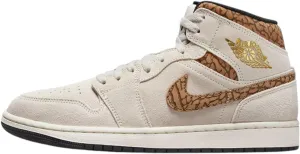Nike Air Jordan 1 Mid Men's Shoes LT Orewood Brown/Metallic Gold DZ4129-102 9.5