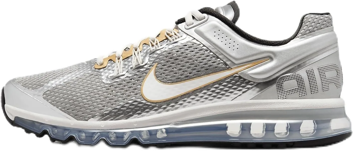 Nike Air Max 2013 Men's Shoes (HJ7901-095, Metallic Silver/Metallic Pewter/Metallic Gold) Size 10