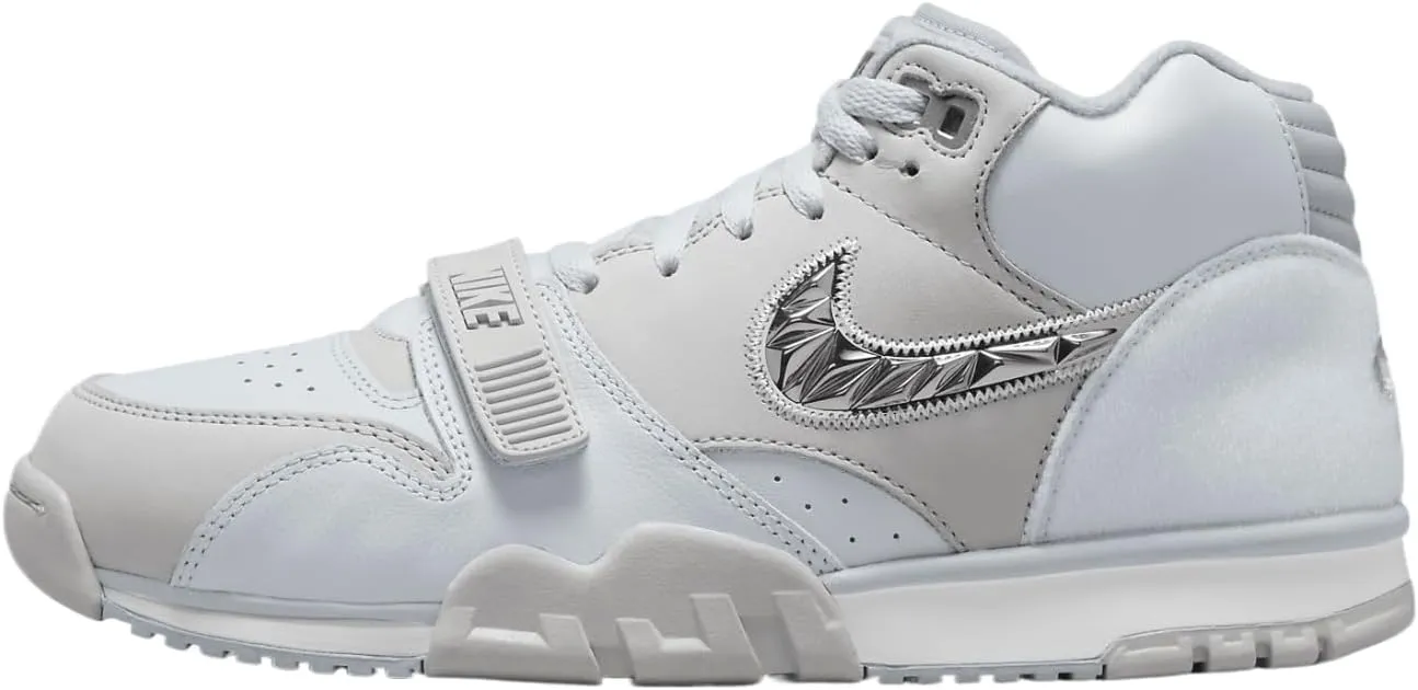 Nike Air Trainer 1 "SB LVIII Men's Shoes (FJ6195-002, Pure Platinum/White/Wolf Grey/Metallic Silver) Size 13