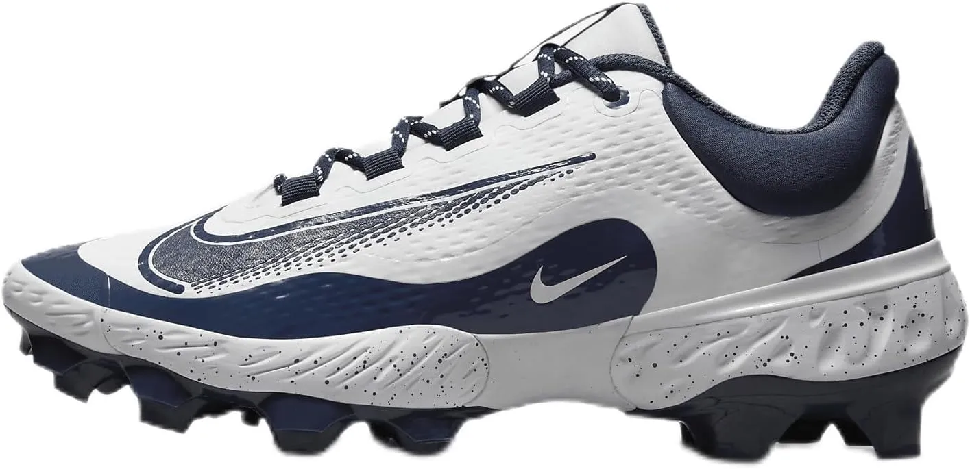 Nike Alpha Huarache Elite 4 Low MCS JRD Baseball Cleats (FZ1362-400, Midnight Navy/Midnight Navy/Metallic Gold)