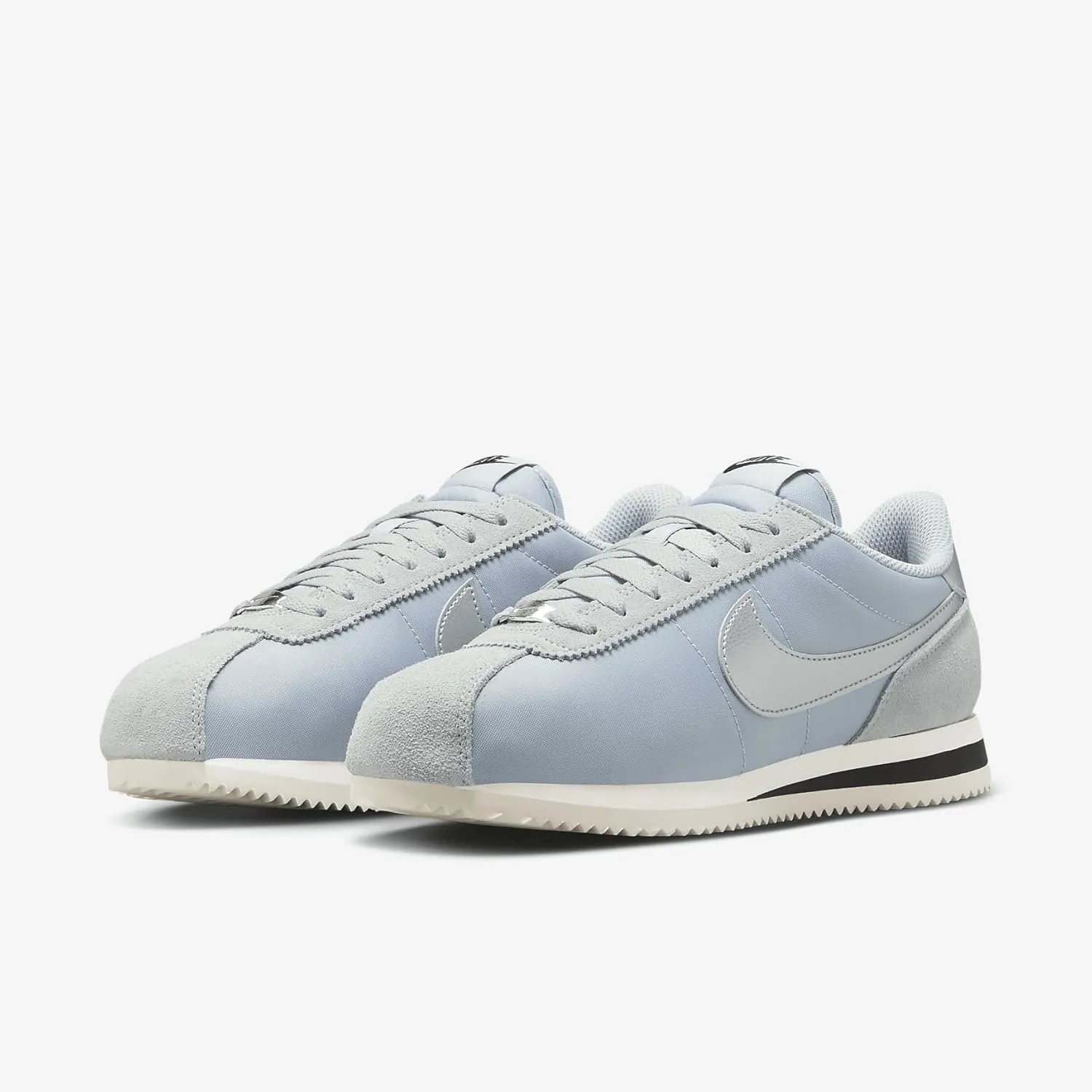 Nike Cortez Women's Shoes (DZ2795-002, Light Pumice/Light Orewood Brown/Black/Metallic Silver)