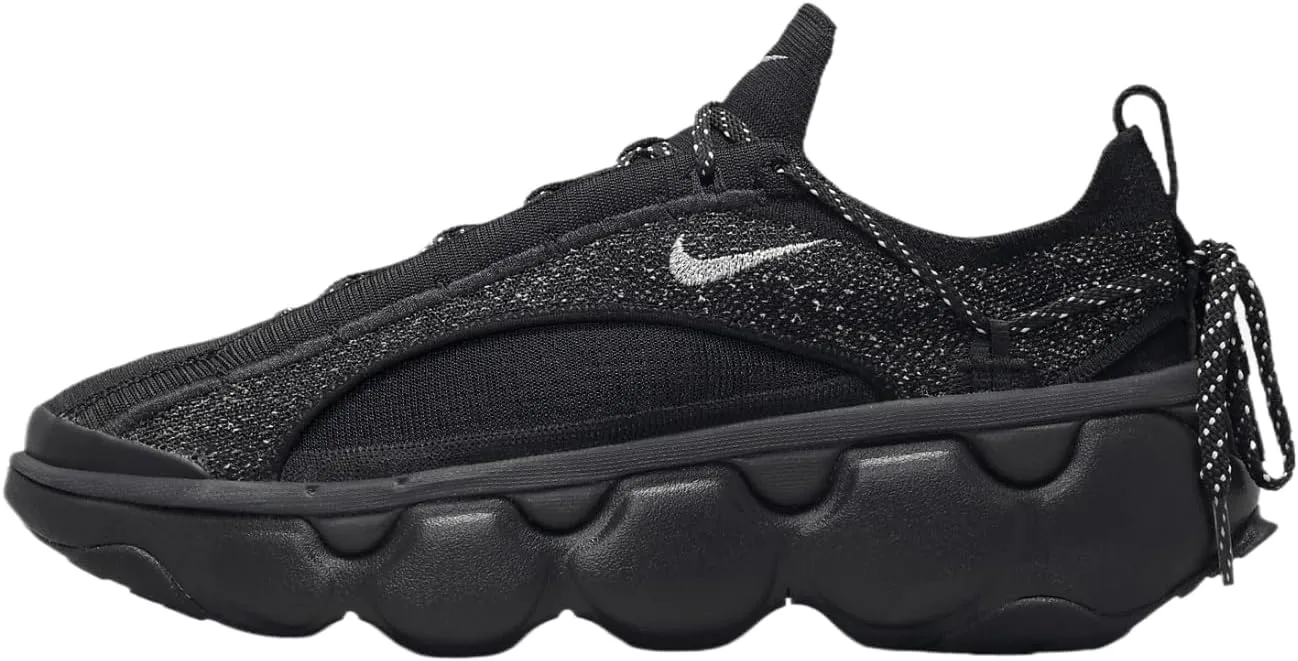 Nike Flyknit Bloom Women's Shoes (FD2149-004, Black/Black/Metallic Silver) Size 8
