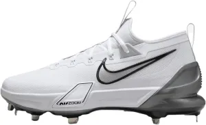 Nike Force Zoom Trout 9 Elite Baseball Cleats (FB2906-102, White/Black/Pure Platinum/Metallic Silver)