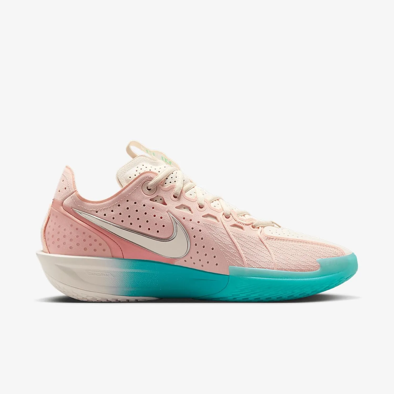Nike G.T. Cut 3 Basketball Shoes (DV2913-601, Washed Coral/Dusty Cactus/Metallic Silver/Chalk)