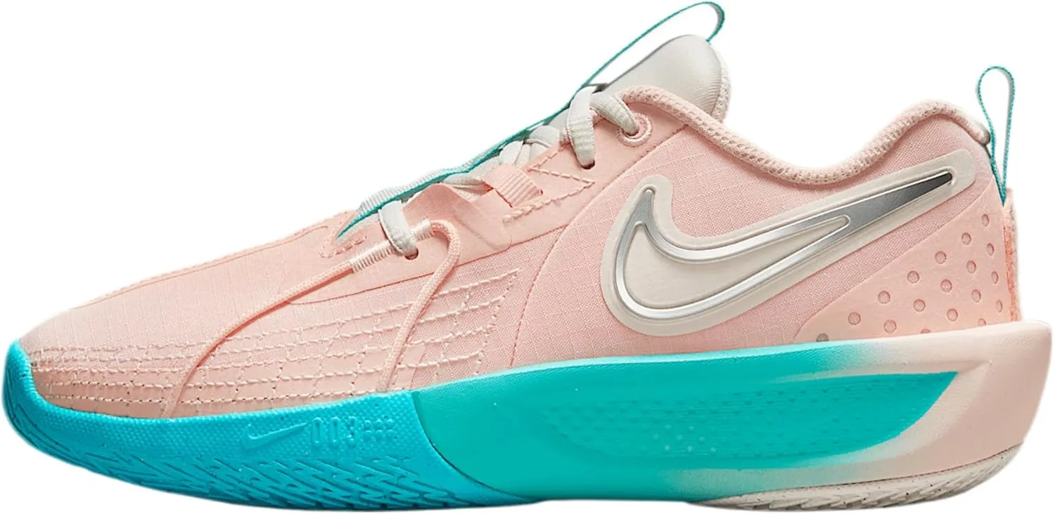 Nike G.T. Cut 3 Big Kids' Basketball Shoes (FD7033-602, Washed Coral/Dusty Cactus/Metallic Silver/Chalk)