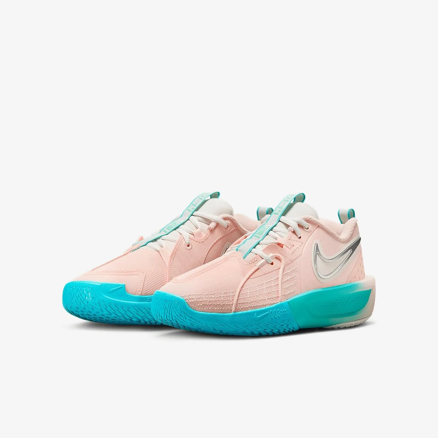 Nike G.T. Cut 3 Big Kids' Basketball Shoes (FD7033-602, Washed Coral/Dusty Cactus/Metallic Silver/Chalk)