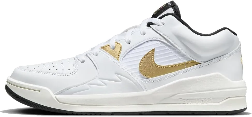 NIKE Jordan Stadium 90 Men's Shoes (DX4397-170, White/Black/Sail/Metallic Gold) Size 11