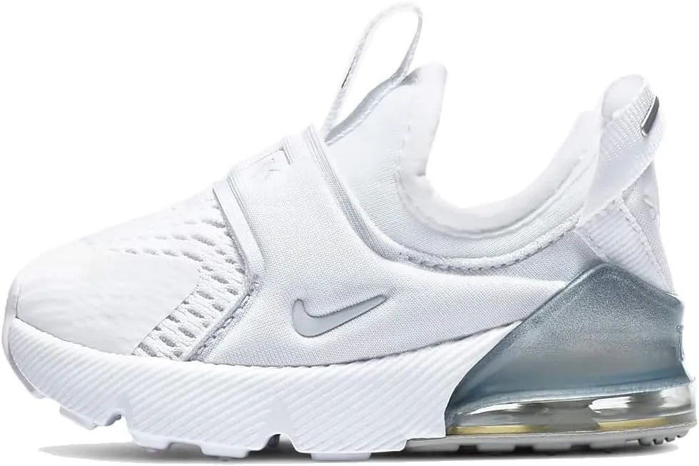 Nike Kids Air Max 270 Extreme (Toddler) White/White/Metallic Silver/White 10 Toddler M