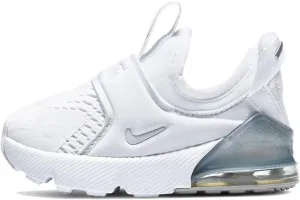 Nike Kids Air Max 270 Extreme (Toddler) White/White/Metallic Silver/White 10 Toddler M