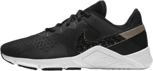 Nike Legend Essential 2 Women's Workout Shoes (CZ3668-001, Black/White/Metallic Gold Grain)