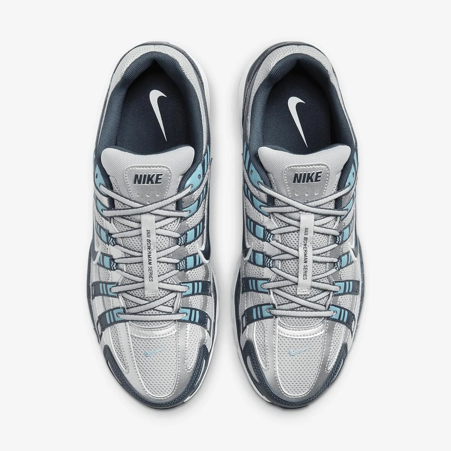 Nike P-6000 Men's Shoes (CD6404-402, Armory Navy/Flat Silver/White/Metallic Silver)