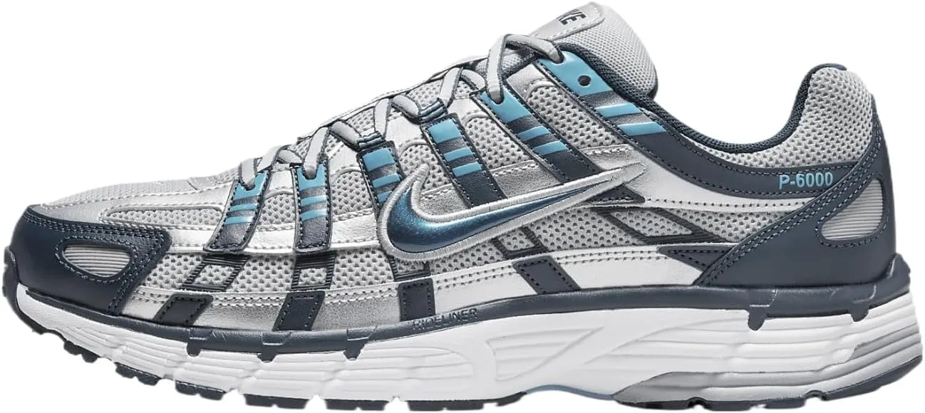 Nike P-6000 Men's Shoes (CD6404-402, Armory Navy/Flat Silver/White/Metallic Silver)