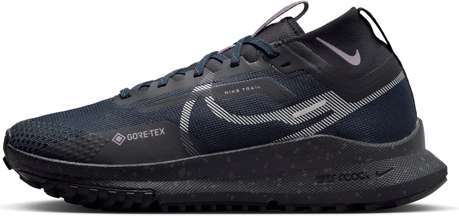 Nike Pegasus Trail 4 Gore-TEX Women's Waterproof Trail Running Shoes (FZ4343-400, Dark Obsidian/Daybreak/Black/Metallic Silver) Size 9