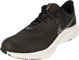 Nike Quest 3 Shield Mens Running Trainers CQ8894 Sneakers Shoes (UK 9.5 US 10.5 EU 44.5, Black Metallic Silver 001)