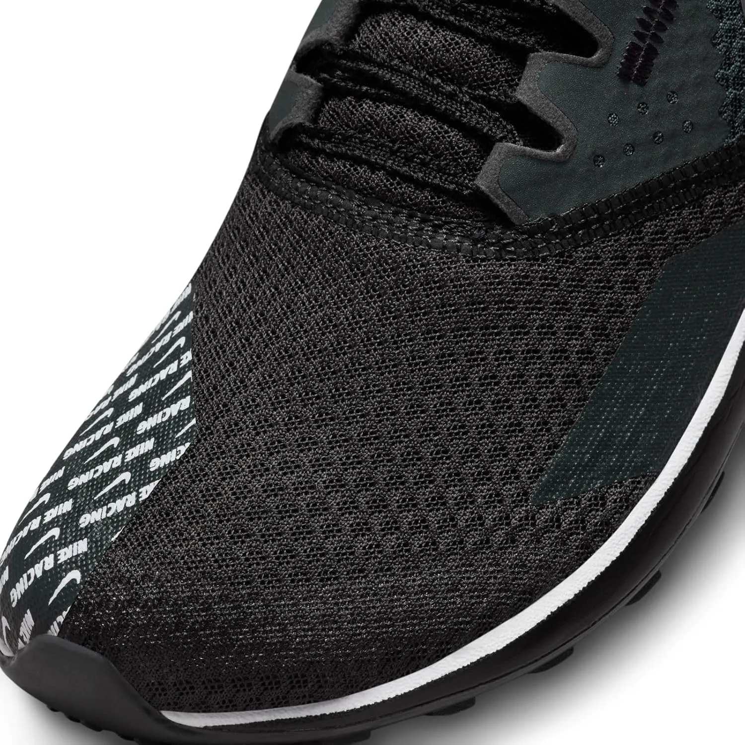 Nike Rival Waffle 6 Road and Cross-Country Racing Shoes (DX7998-100, White/Black-Pure Platinum)