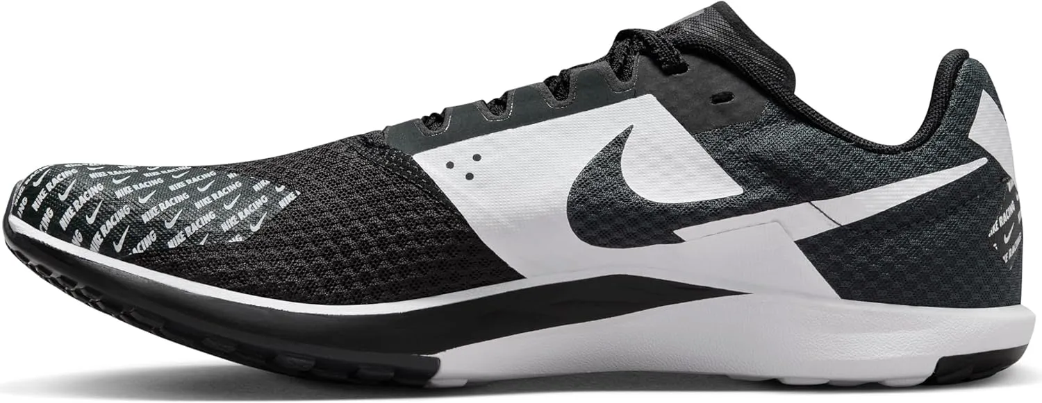 Nike Rival Waffle 6 Road and Cross-Country Racing Shoes (DX7998-100, White/Black-Pure Platinum)