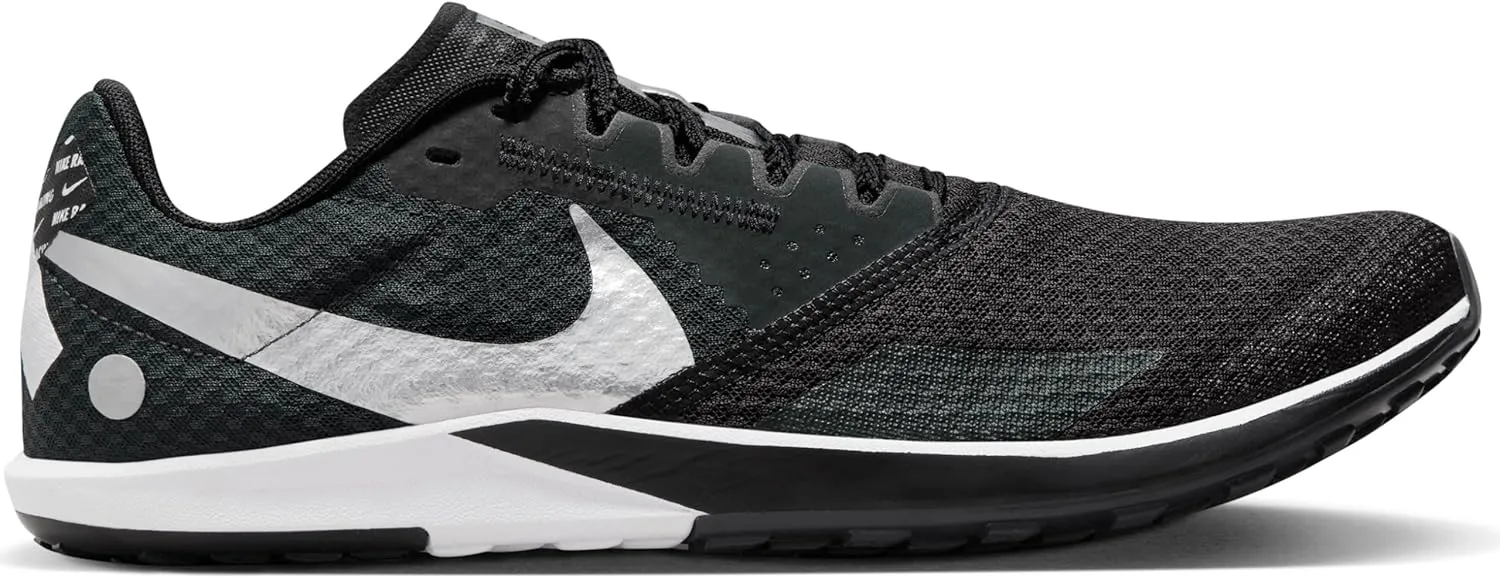Nike Rival Waffle 6 Road and Cross-Country Racing Shoes (DX7998-100, White/Black-Pure Platinum)